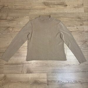 Pendleton Women’s Sweater Small Camel Brown Silk Blend Pullover